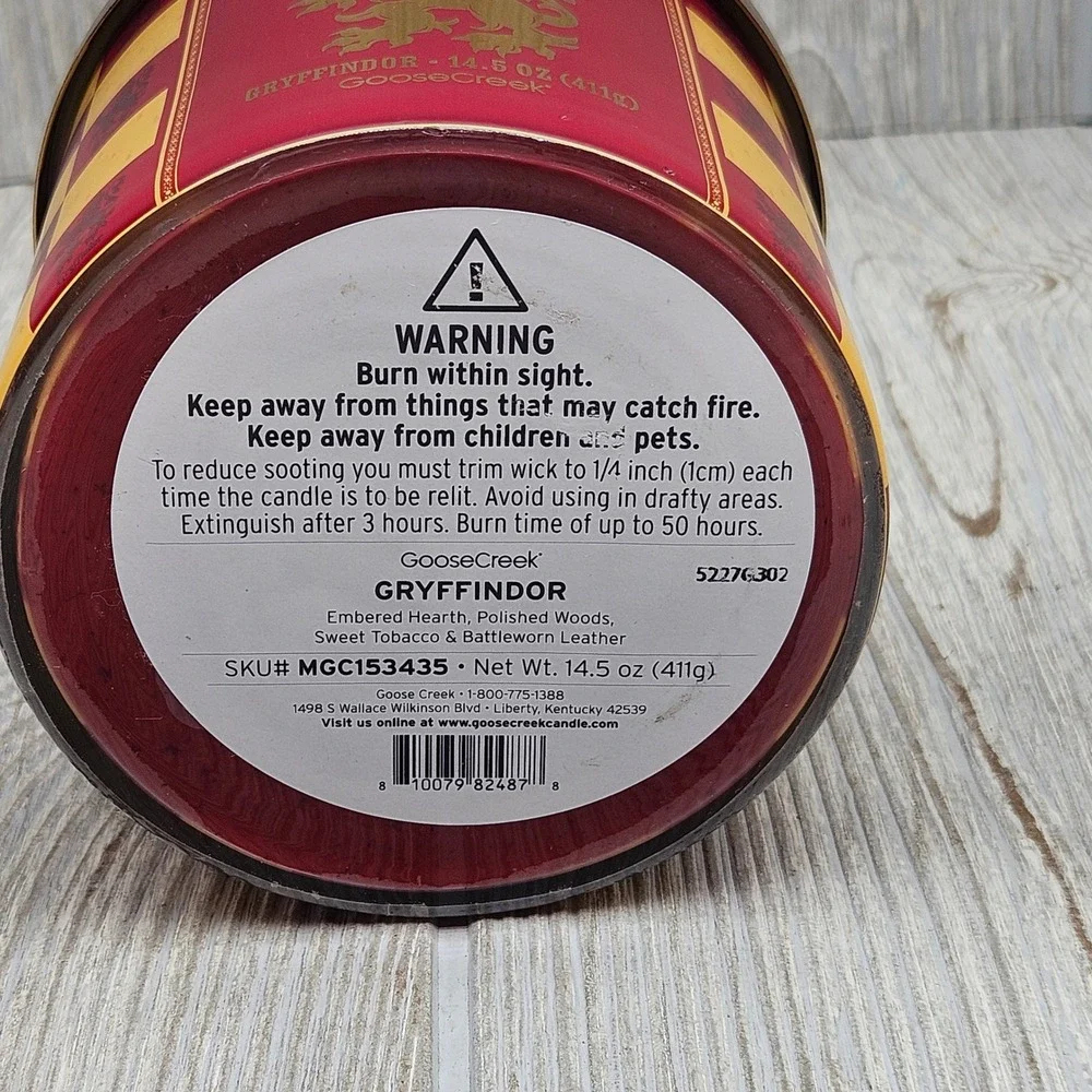 Goose Creek Harry Potter Gryffindor 3-Wick Scented Candle 14.5 oz MGC153435